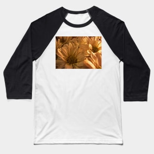 White Flowers Baseball T-Shirt